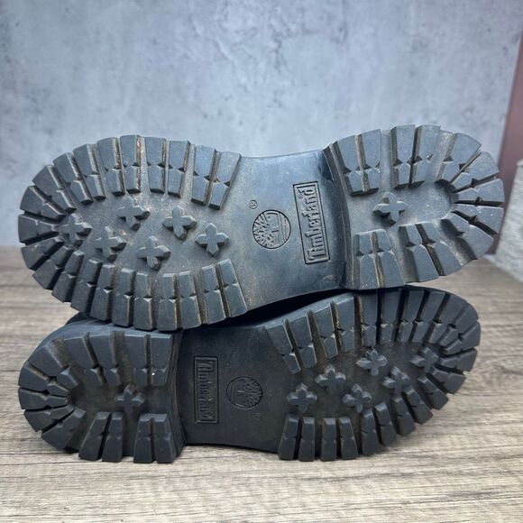 Timberland~Women's~Black Waterproof Nubuck 6” Premium(8658A) Boots~Size 7 - Picture 9 of 11